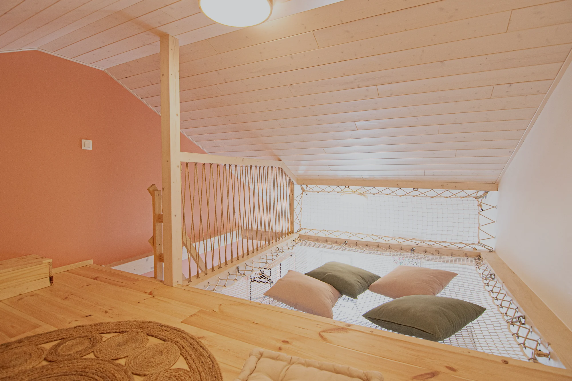 Grand filet d’habitation sur la mezzanine